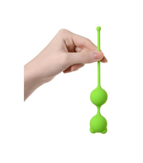 Вагінальні кульки з вушками, зелені, 16.4 х 2.7 см - No Taboo