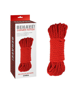 Веревка для бондажа, красная, 10 м - No Taboo