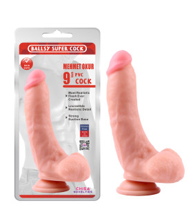 Фаллоимитатор реалистичный Chisa Ballsy Mehmet Okur на присоске, 23 см х 4.7 см - No Taboo