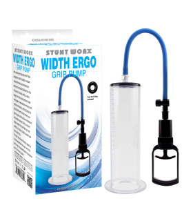 Ручная вакуумная помпа для члена Chisa с эрекционным кольцом, прозрачная, 24 х 5.5 см - No Taboo