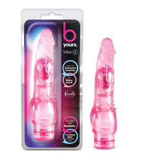 Вибратор с мультискоростной вибрацией, гель, розовый - No Taboo