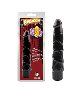 Вібратор реалістичний Rubicon, чорний, 21.5 см - No Taboo