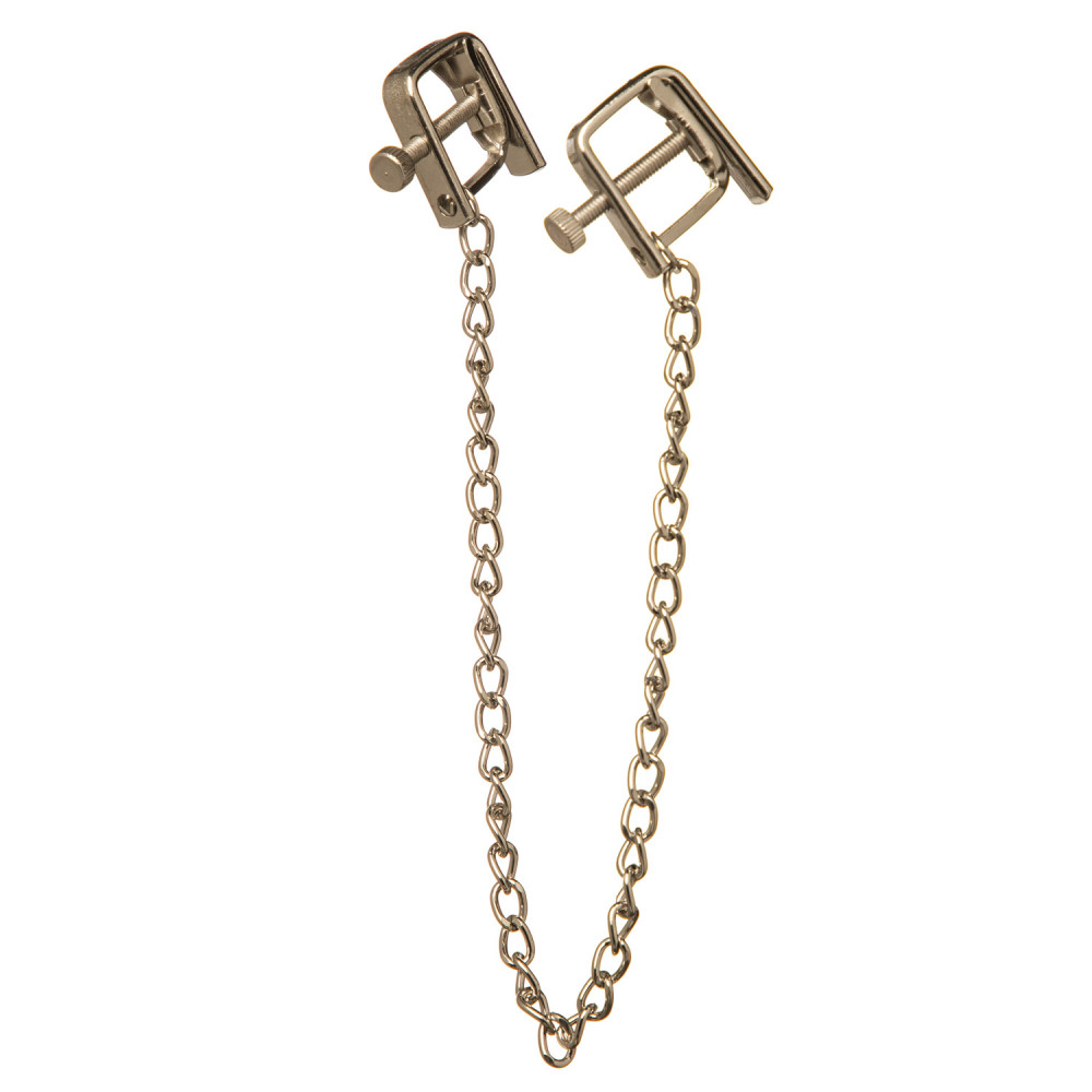 Зажимы на соски квадратные на тонкой цепочке (38897), zoom