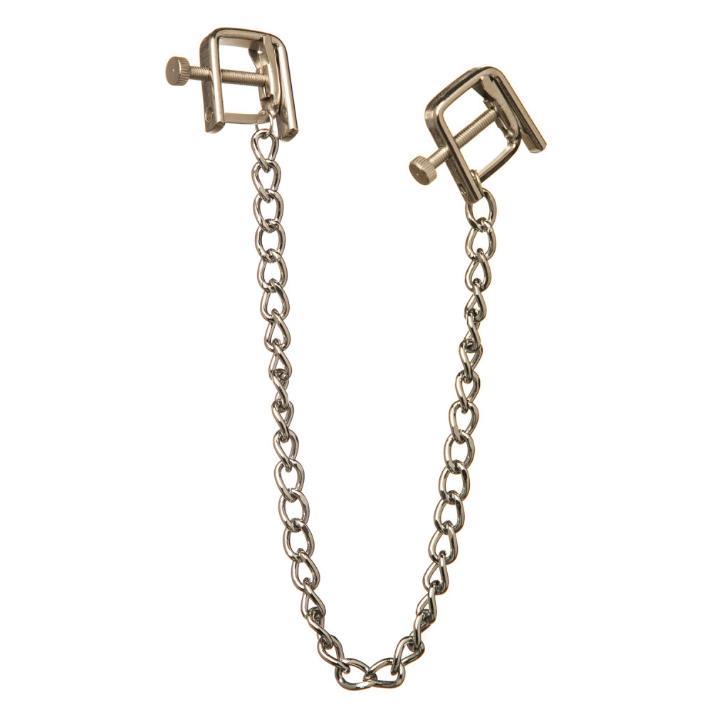 Зажимы на соски квадратные на толстой цепочке (38901), zoom