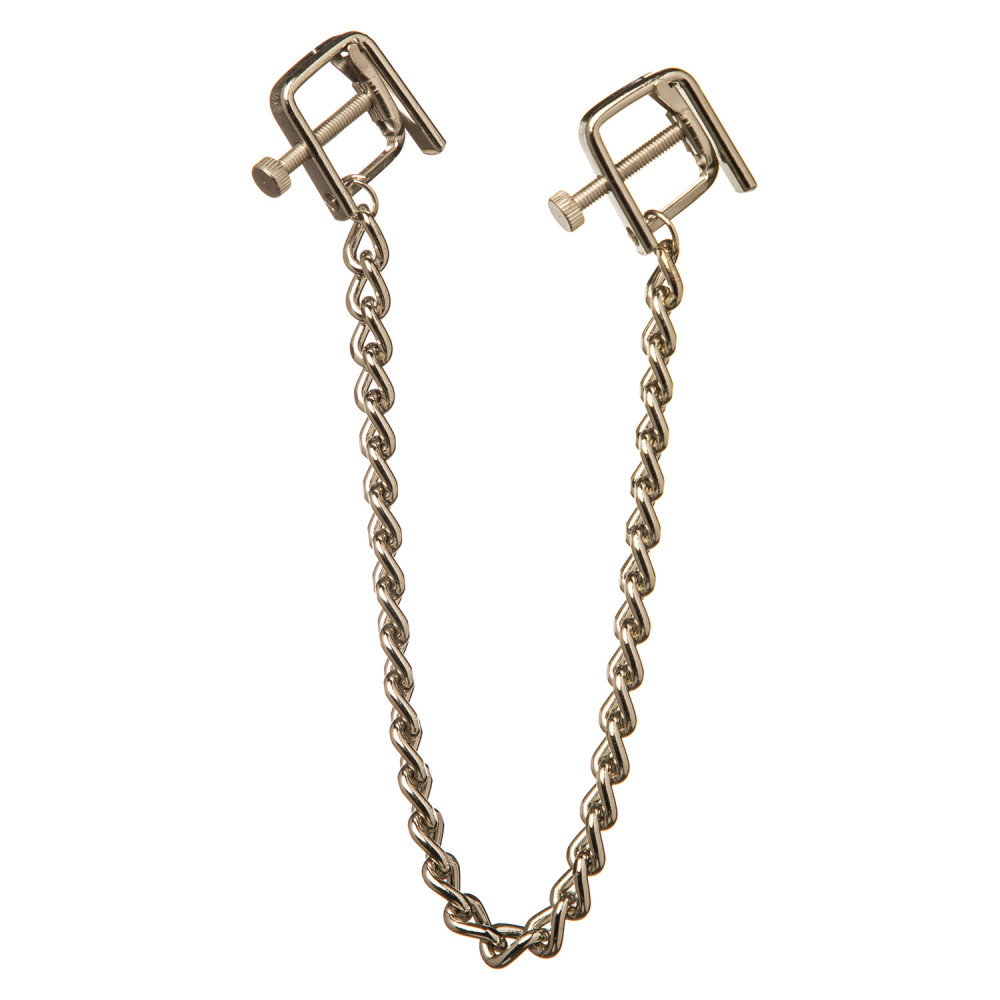 Зажимы на соски квадратные на массивной цепи (38904), zoom