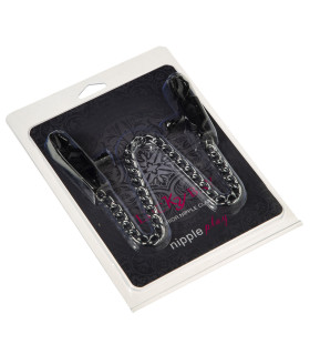 Зажимы-прищепки на соски на толстой цепочке - No Taboo