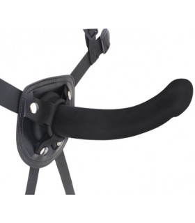 Силиконовый страпон с ремнем из искусственной кожи, 15 см х 3.3 см - No Taboo