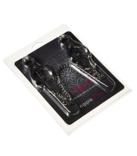 Зажимы «клевер» на соски на тонкой цепочке - No Taboo