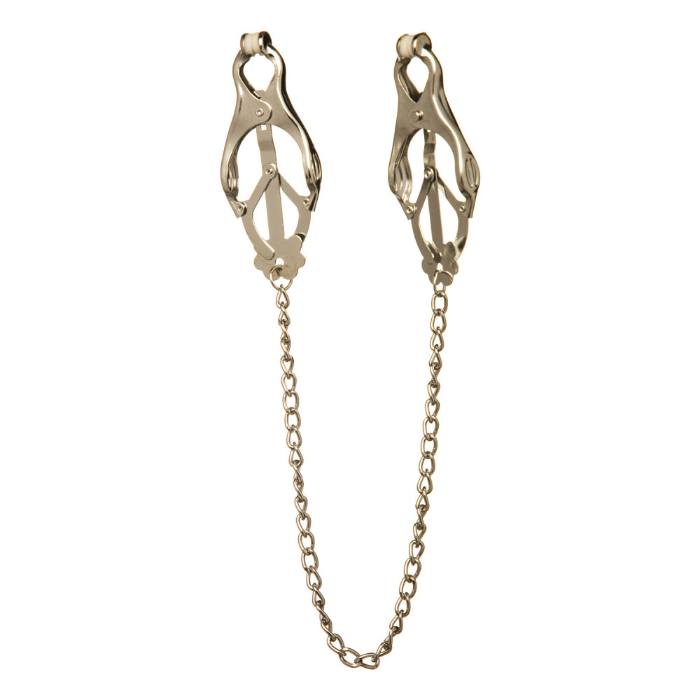 Зажимы «клевер» на соски на тонкой цепочке (38908), zoom