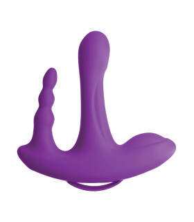 Тройной вибратор для анальной, вагинальной и клиторной стимуляции PipeDream силиконовый - No Taboo