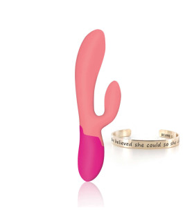 Вибратор-кролик Rianne S розовый, 21 см x 4 см - No Taboo