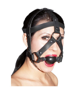 Збруя з кляпом Zado шкіряна, унісекс - No Taboo