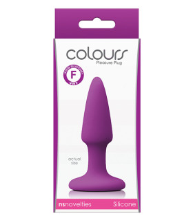 Анальная пробка NS Novelties фиолетового цвета, силиконовая, 7 см х 2.5 см - No Taboo