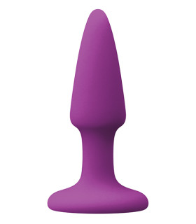 Анальная пробка NS Novelties фиолетового цвета, силиконовая, 7 см х 2.5 см - No Taboo