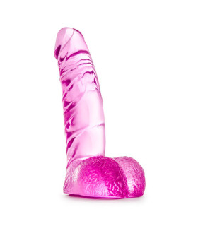 Фалоімітатор Blush реалістичний, з мошонкою, рожевий, 11.5 см x 3 см - No Taboo