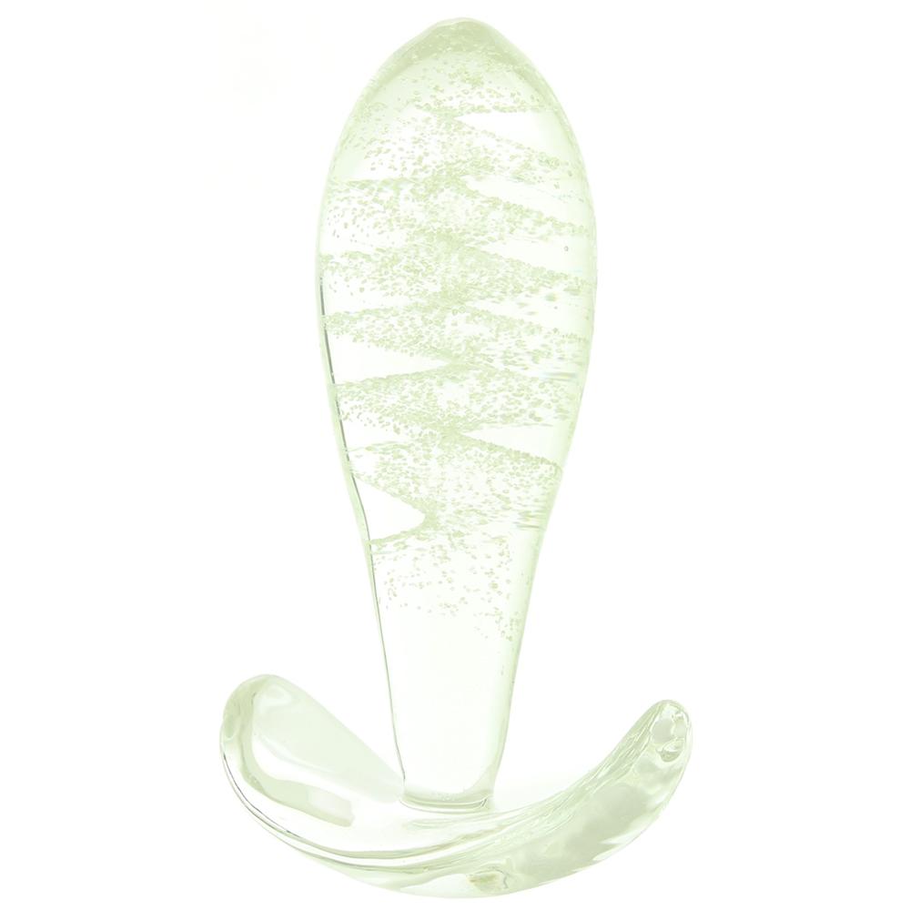 Анальная пробка Firefly светящаяся в темноте, из закаленного стекла, прозрачная (39474), zoom