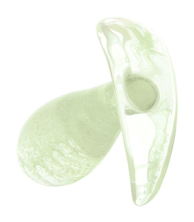 Анальна пробка Firefly світиться в темряві, із загартованого скла, прозора - No Taboo