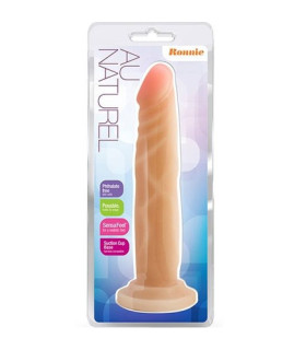 Фаллоимитатор реалистичный Blush Au Naturel на присоске, киберкожа, бежевый, 19 см x 3.8 см - No Taboo