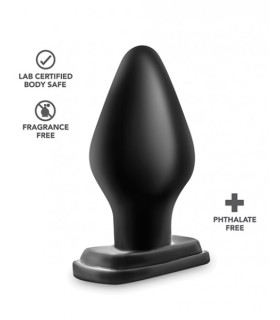 Большой анальный плаг Blush с присоской, черного цвета - No Taboo