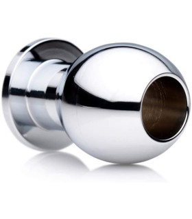 Анальная пробка туннель металлическая Small Abyss Steel Hollow Anal Plug - No Taboo