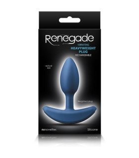 Анальна пробка з вібрацією RENEGADE HEAVYWEIGHT PLUG SMALL BLUE - No Taboo