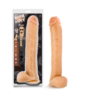 Фалоімітатор реалістичний, гігантський, на присосці Blush бежевий, 35.5 х 6.3 см - No Taboo