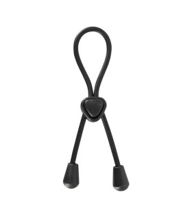 Чорне ерекційне ласо для пеніса і мошонки Cock Loop - No Taboo