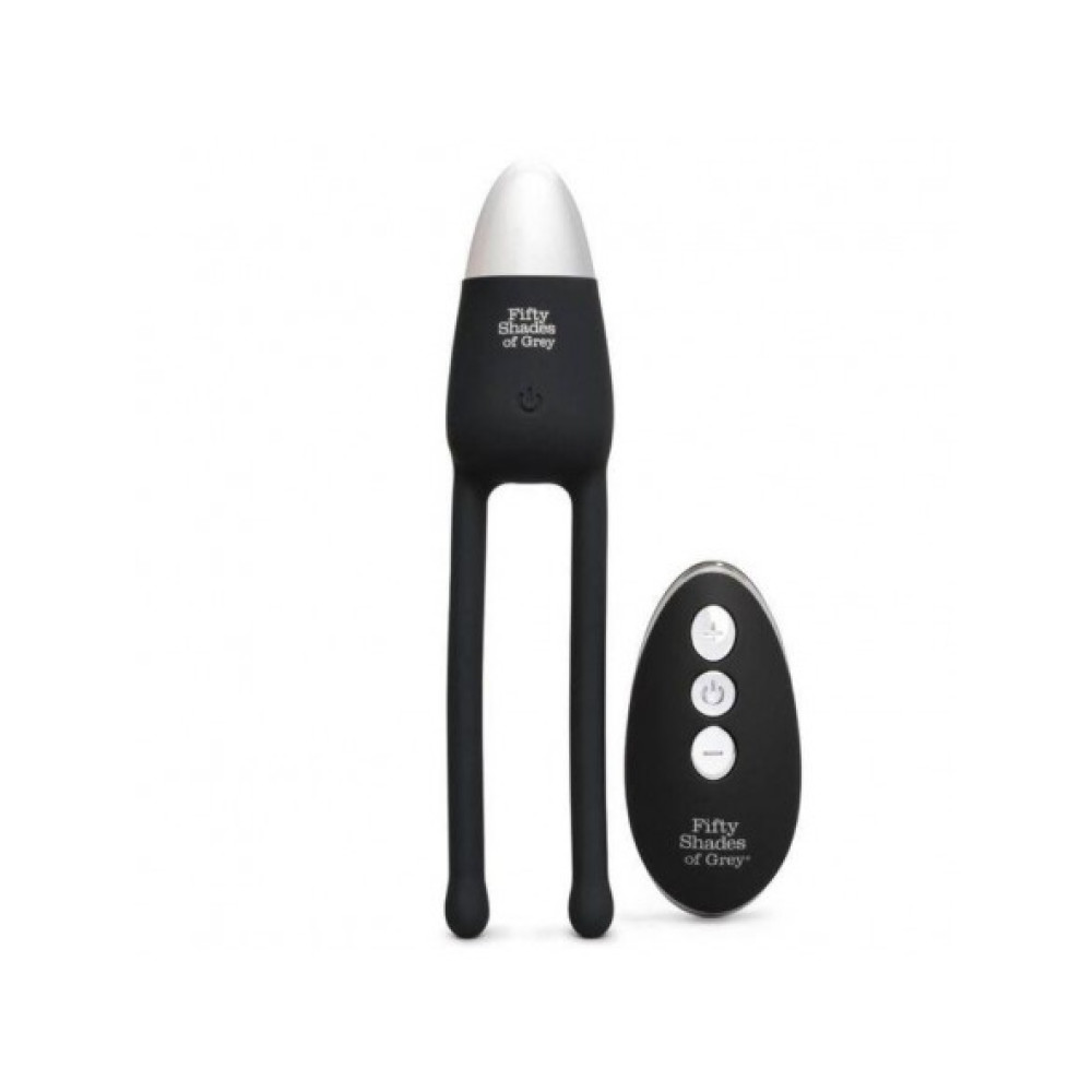 Парный вибратор с пультом Fifty Shades of Grey, черный, 16 х 0.7 см (41865), zoom