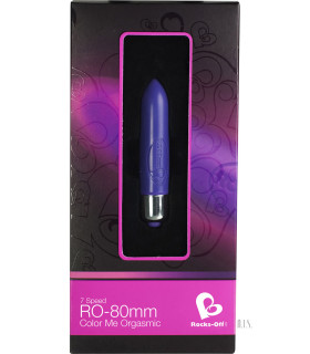 Вибропуля, 7 режимов вибрации, фиолетовый, 8см - No Taboo