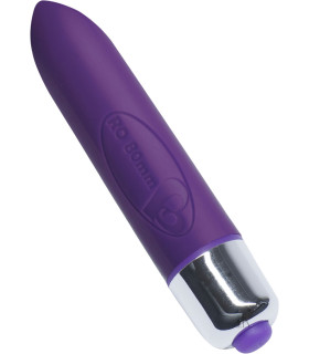 Вибропуля, 7 режимов вибрации, фиолетовый, 8см - No Taboo
