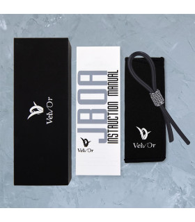 Эрекционное кольцо лассо с декорированной утяжкой, черный с серебристым, 13 см - No Taboo