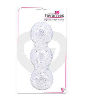 Мастурбатор, три камери, довжина 14,7 см, прозорий - No Taboo