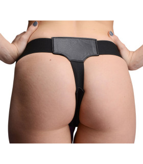 Трусы для страпона с двумя отверстиями Double Strap-on Skyler, черные, O/S - No Taboo