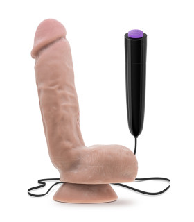 Вібратор з пультом на присоску, реалістичний 22.2 см х 4.5 см - No Taboo