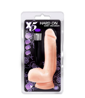 Вібратор з пультом на присоску, реалістичний 22.2 см х 4.5 см - No Taboo