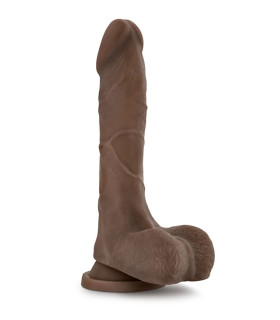 Фаллоимитатор реалистик, коричневый, киберкожа, 17 см х 4 см - No Taboo