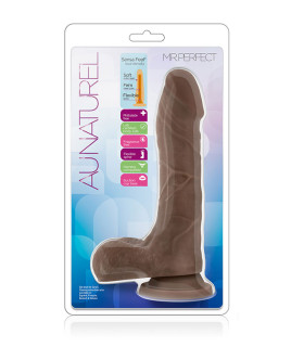 Фаллоимитатор реалистик, коричневый, киберкожа, 17 см х 4 см - No Taboo