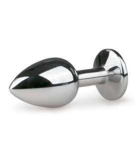 Анальна пробка, срібляста, метал, Розмір S - No Taboo