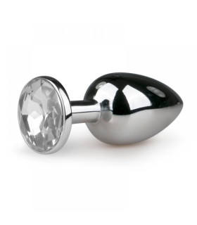 Анальна пробка, срібляста, метал, Розмір S - No Taboo