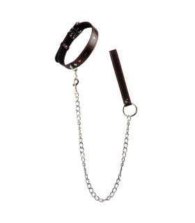 Нашийник з повідцем кожзам L cuffscollar - No Taboo