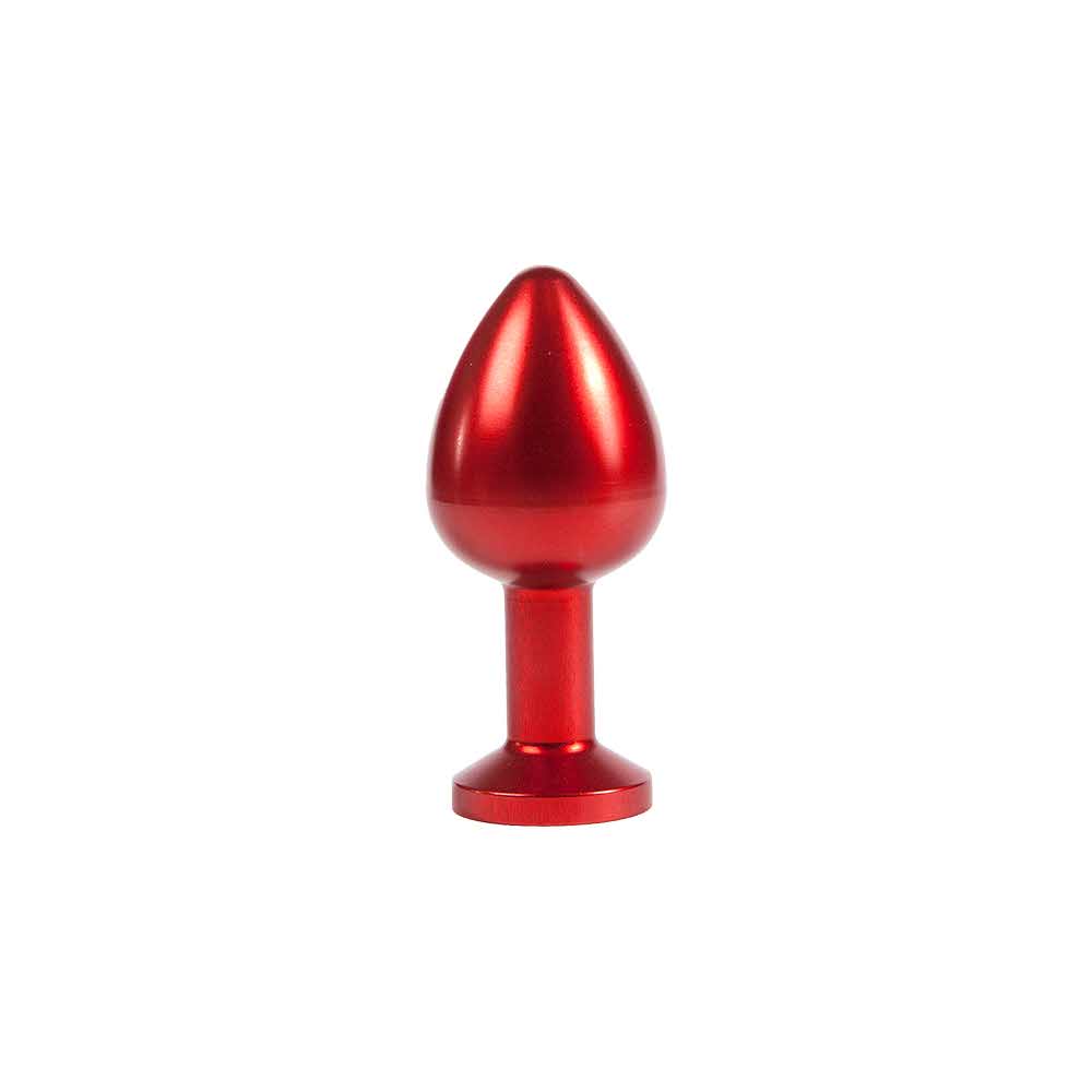 Анальный пробка метал ALU-PLUG SOLO SMALL RED (39528), zoom