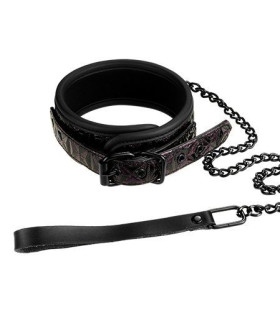 Ошейник с поводком BLAZE COLLAR AND LEASH PURPLE - No Taboo