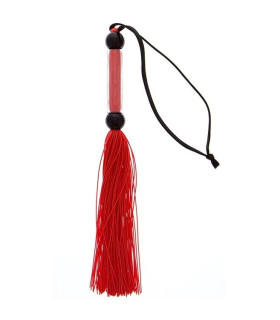 Флогер (плетка) Guilty Pleasure, силиконовый, красный, 25 см - No Taboo