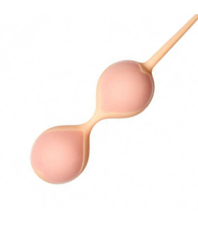 Вагінальні кульки зі зміщеним центром тяжкості , персикові - No Taboo