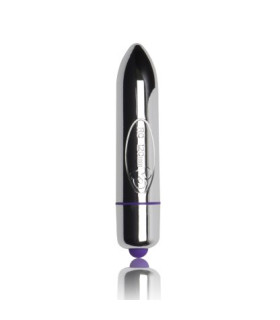 Мини-вибратор ROCKS-OFF - RO-120MM, металлик - No Taboo