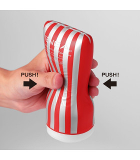 Мастурбатор мужской, красно-черный, 65 × 83 × 155 мм - No Taboo