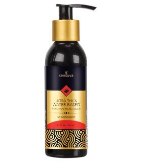 Лубрикант густой на водной основе 100 мл Sensuva, с ароматом клубники - No Taboo