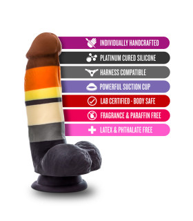 Фалоімітатор Pride, реалістичний, на присоску, 17.7 х 2.5 см - No Taboo