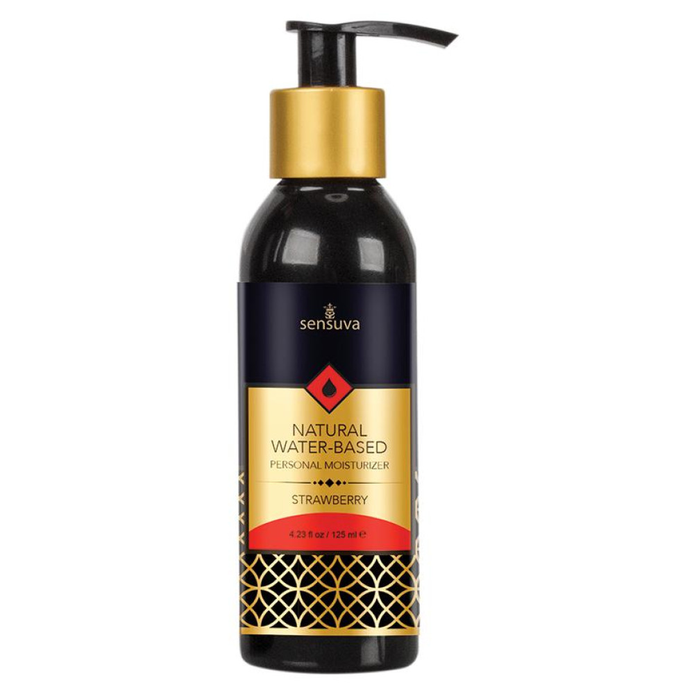 Лубрикант на водній основі 125 мл Sensuva, з ароматом полуниці (42180), zoom