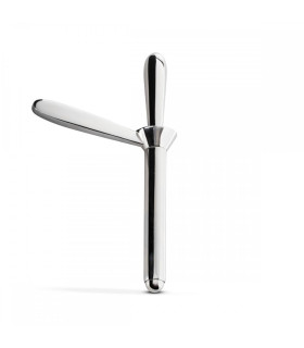 Анальный зонд с извлекаемым стержнем, серебристый, металлический - No Taboo